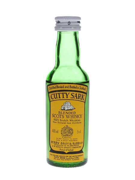 Cutty Sark Bottled 1980s - Berry Bros & Rudd 5cl / 40%