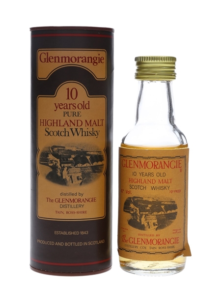 Glenmorangie 10 Year Old Bottled 1970s-1980s 5cl / 40%