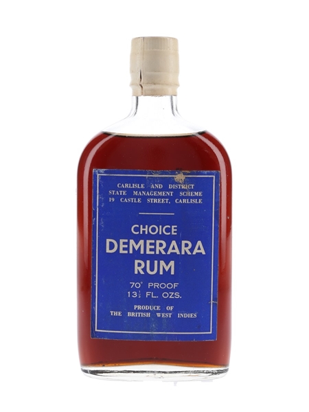 Carlisle And District Choice Demerara Rum Pre 1973 - State Management Scheme 37.8cl / 40%