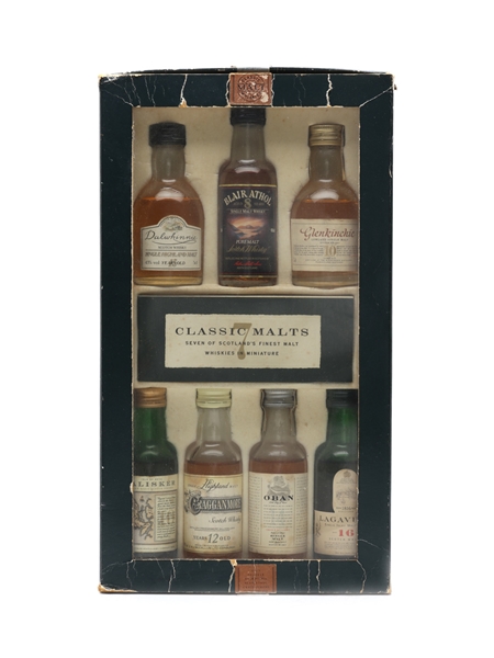 Classic Malts Set Blair Athol, Cragganmore, Dalwhinnie, Glenkinchie, Lagavulin, Oban & Talisker 7 x 5cl