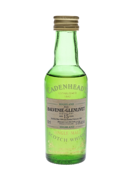 Balvenie Glenlivet 1979 15 Year Old Bottled 1995 - Cadenhead's 5cl / 57.8%