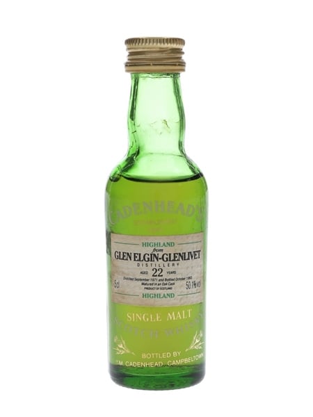 Glen Elgin Glenlivet 1971 22 Year Old Bottled 1993 - Cadenhead's 5cl / 50.1%