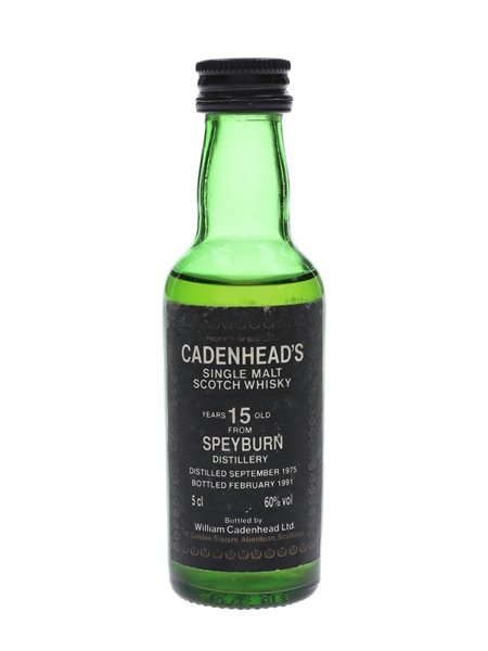 Speyburn 1975 15 Year Old Bottled 1991 - Cadenhead's 5cl / 60%