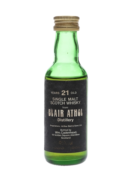 Blair Athol 21 Year Old Bottled 1980s - Cadenhead's 5cl / 46%