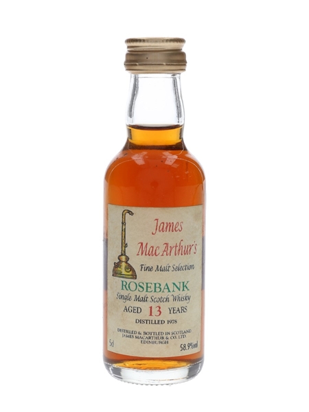 Rosebank 1978 13 Year Old Mini Bottle Club 1993 - James MacArthur's 5cl / 58.9%