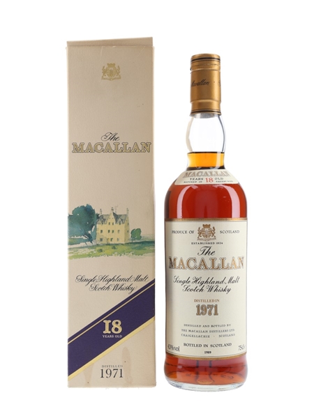 Macallan 1971 18 Year Old Bottled 1989 75cl / 43%