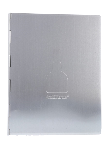 Grand Marnier Brushed Metal Cocktail Recipe Binder  