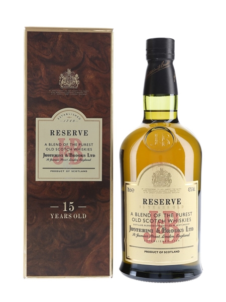 J & B 15 Year Old Reserve Bottled 1980s 70cl / 43%