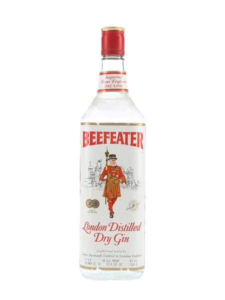 Beefeater London Distilled Dry Gin Bottled 1970s-1980s 113.5cl / 47%