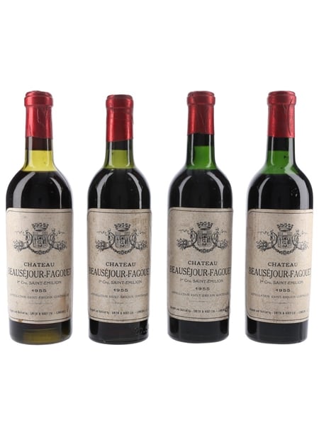 Chateau Beausejour Fagouet 1955 Saint Emilion Premier Cru - Smith & Hoey Ltd 4 x 35cl