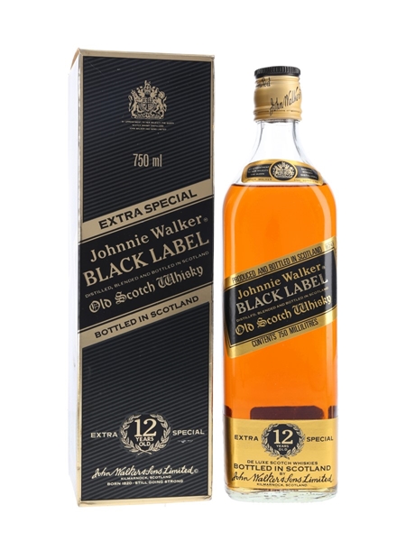 Johnnie Walker Black Label 12 Year Old Bottled 1980s 75cl / 40%