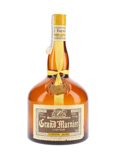 Grand Marnier Cordon Jaune Liqueur Bottled 1970s-1980s - Spain 100cl / 40%