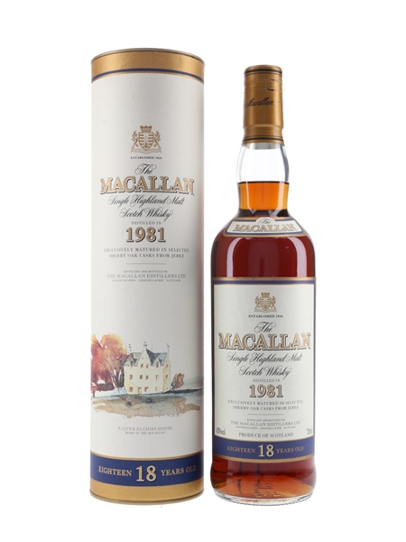 Macallan 1981 18 Year Old  70cl / 43%