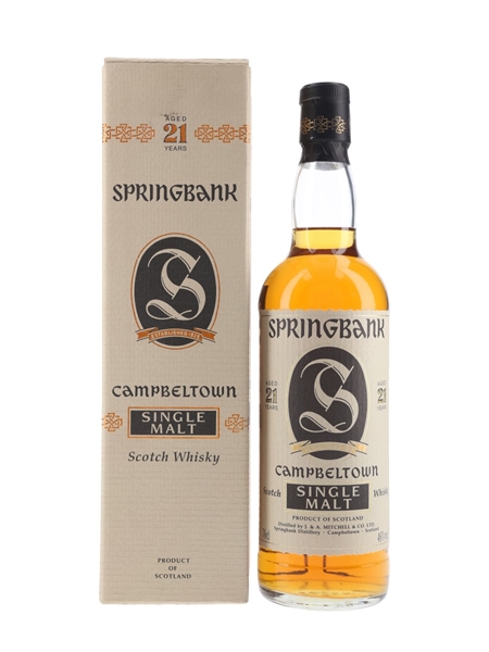 Springbank 21 Year Old Bottled 1990s 70cl / 46%