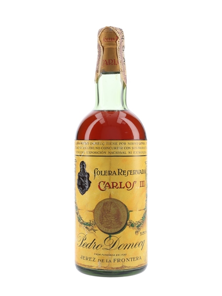 Carlos III Solera Reservada Brandy Bottled 1950s-1960s - Pedro Domecq 75cl