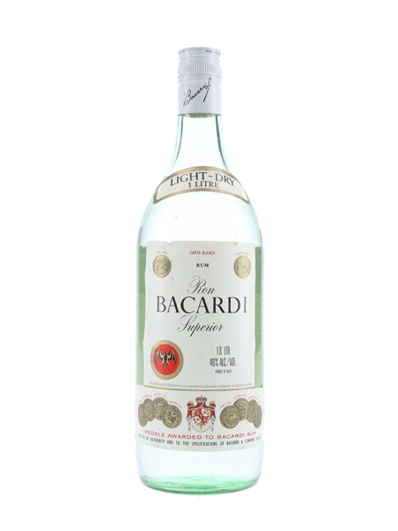 Bacardi Carta Blanca Bottled 1980s - Brazil 100cl / 40%