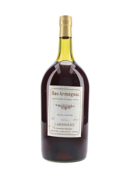 Laberdolive 1970 Bas Armagnac Domaine Du Pillon - Large Format 250cl / 44%