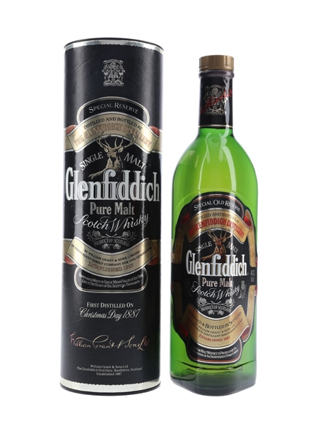 Glenfiddich Special Old Reserve Pure Malt Bottled 1980s 75cl / 40%