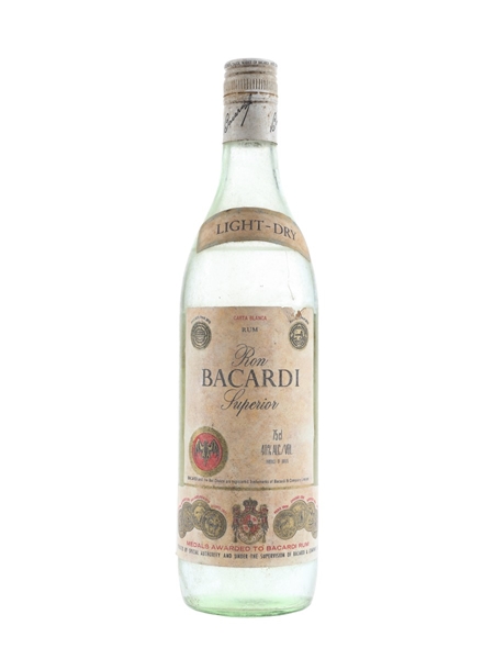 Bacardi Carta Blanca Bottled 1980s - Brazil 75cl / 40%