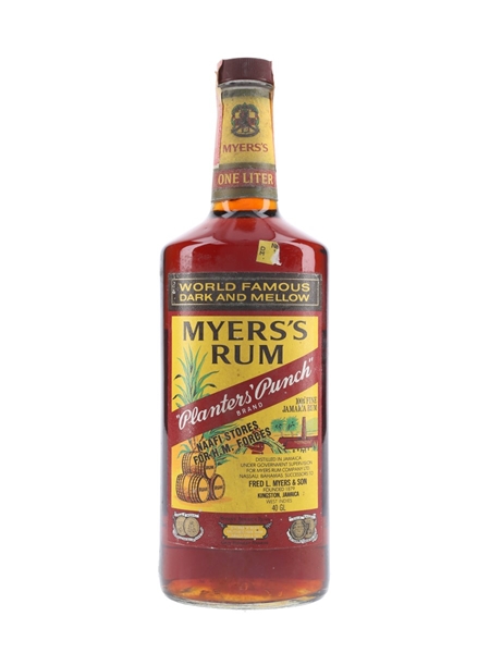 Myers's Planters' Punch Rum Bottled 1980s - NAAFI Stores 100cl / 40%