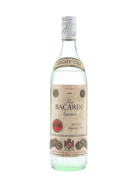 Bacardi Carta Blanca Bottled 1980s-1990s - Charles Hosie 70cl / 40%