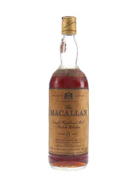 Macallan 8 Year Old Bottled 1970s - Rinaldi 75cl / 43%