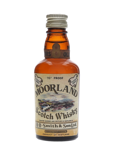 Moorland 8 Year Old Bottled 1960s - R B Smith & Son 5cl / 40%