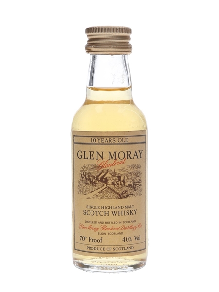 Glen Moray Glenlivet 10 Year Old Bottled 1970s-1980s 5cl / 40%