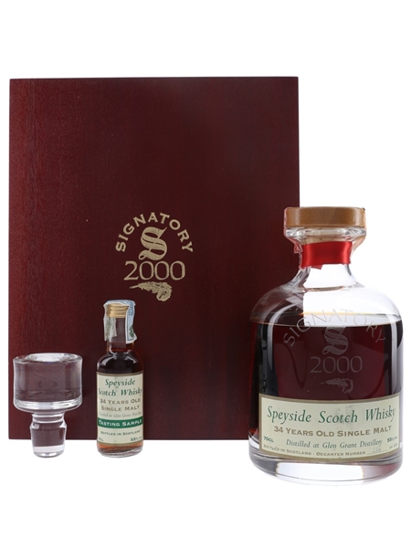 Glen Grant 1965 34 Year Old Bottled 1999 - Signatory Vintage 70cl & 5cl / 55%