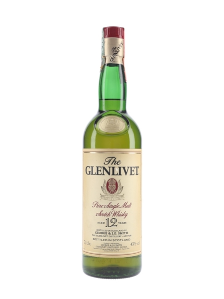 Glenlivet 12 Year Old Bottled 1990s - Seagram 70cl / 43%