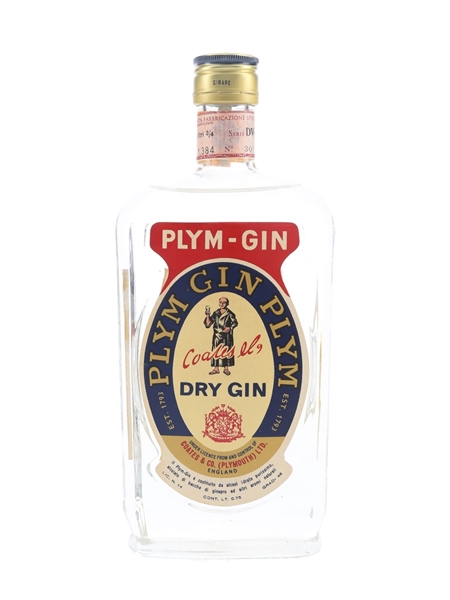 Coates & Co. Plym Gin Bottled 1960s - Stock 75cl / 46%