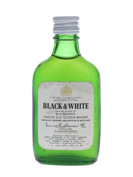 Buchanan's Black & White Bottled 1970s - Amerigo Sagna 4cl / 40%