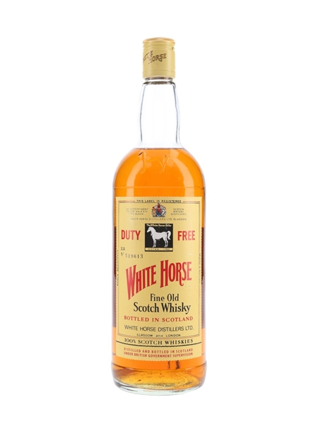 White Horse Bottled 1970s - Duty Free 100cl