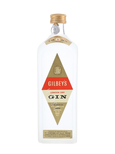 Gilbey's London Dry Gin Bottled 1950s - Cinzano 75cl / 46.2%