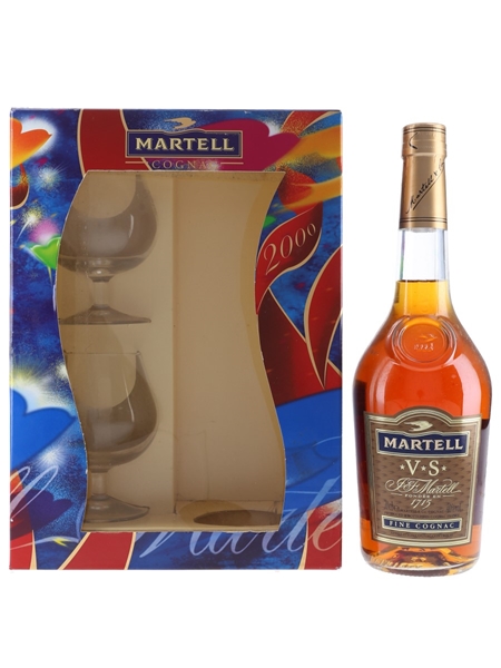 Martell 3 Star VS Millenium Gift Pack 70cl / 40%