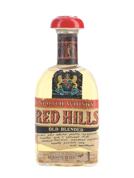 Red Hills Old Blended Whisky Bottled 1950s - Buton 75cl / 43%