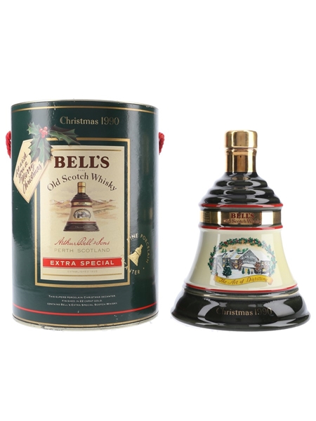 Bell's Christmas 1990 Ceramic Decanter The Art Of Distilling 75cl / 43%