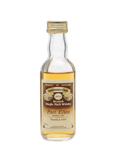 Port Ellen 1970 Connoisseurs Choice Bottled 1980s - Gordon & MacPhail 5cl