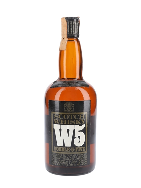 W5 Scotch Whisky Bottled 1980s - Buton 75cl / 40%