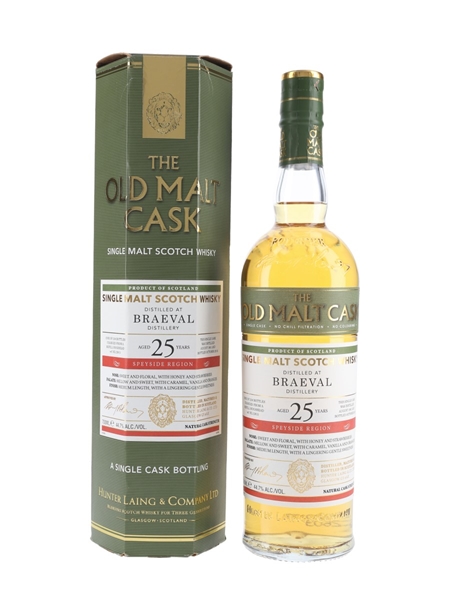 Braeval 1991 25 Year Old The Old Malt Cask Bottled 2016 - Hunter Laing 70cl / 44.7%