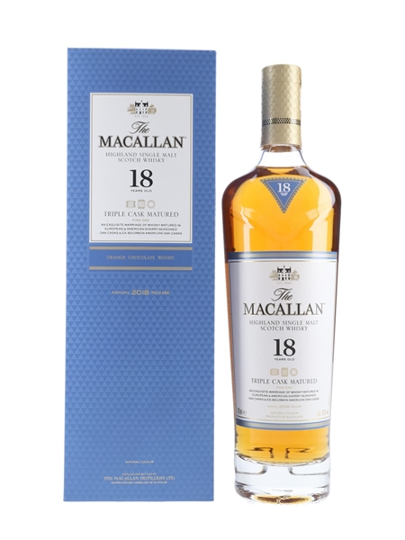 Macallan 18 Year Old Fine Oak Annual 2018 Release - Triple Cask Matured 70cl / 43%