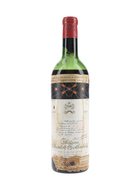 Chateau Mouton Rothschild 1959 Pauillac 75cl / 12%