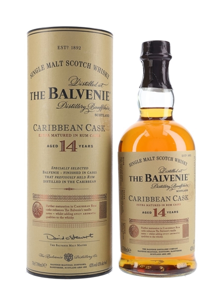 Balvenie 14 Year Old Caribbean Cask  70cl / 43%