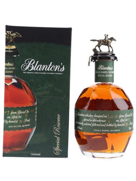 Blanton's Special Reserve Single Barrel No. 365 Bottled 2019 70cl / 40%