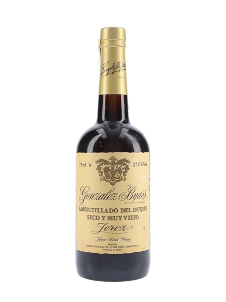 Gonzalez Byass Del Duque Bottled 1980s - Amontillado Sherry 75cl / 21.5%