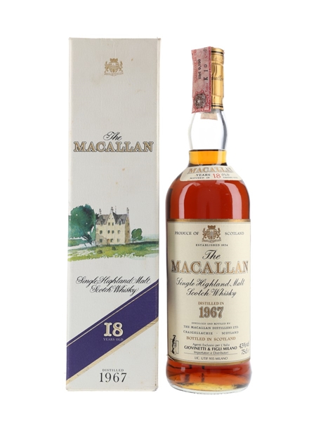 Macallan 1967 18 Year Old Giovinetti 75cl / 43%