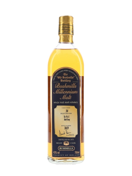 Bushmills 1975 Millennium Malt Private Cask Number 304 70cl / 43%