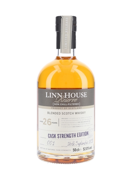 Linn House Reserve 26 Year Old Cask Strength Edition Bottled 2018 - Batch 001 50cl / 52%