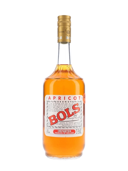 Bols Apricot Brandy Bottled 1970s 114cl / 29%