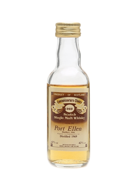 Port Ellen 1969 Connoisseurs Choice Bottled 1980s - Gordon & MacPhail 5cl